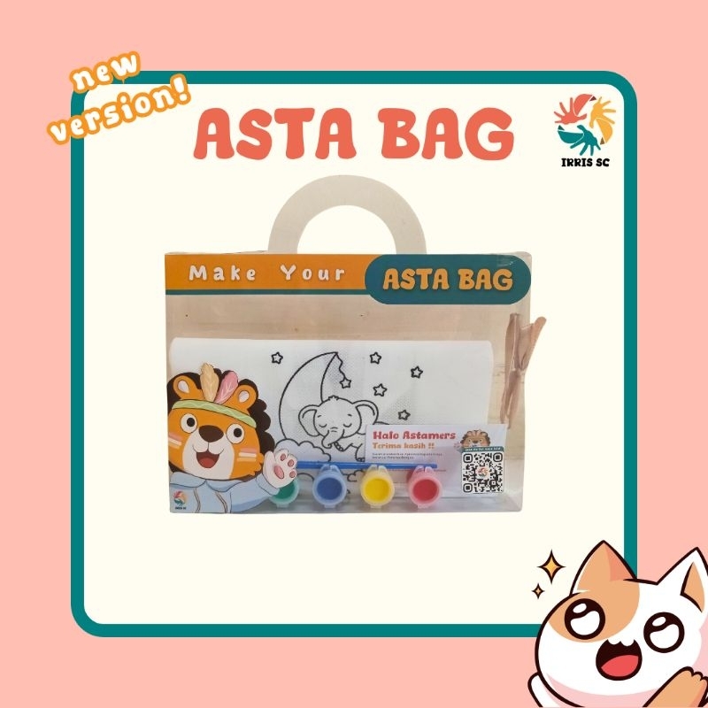 

Media Pembelajaran Asta Bag, Totebag, Tas Lucu, Mewarnai, Tas Jinjing, Cat Air Warna-warni