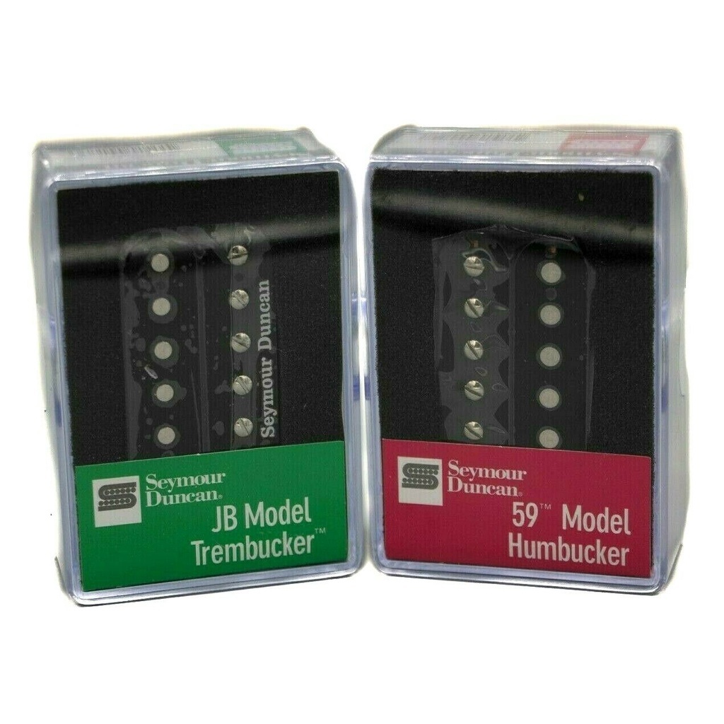 Seymour Duncan Pickup Kit: JB TB-4 Trembucker & 59 SH-1n Humbucker hitam serba baru