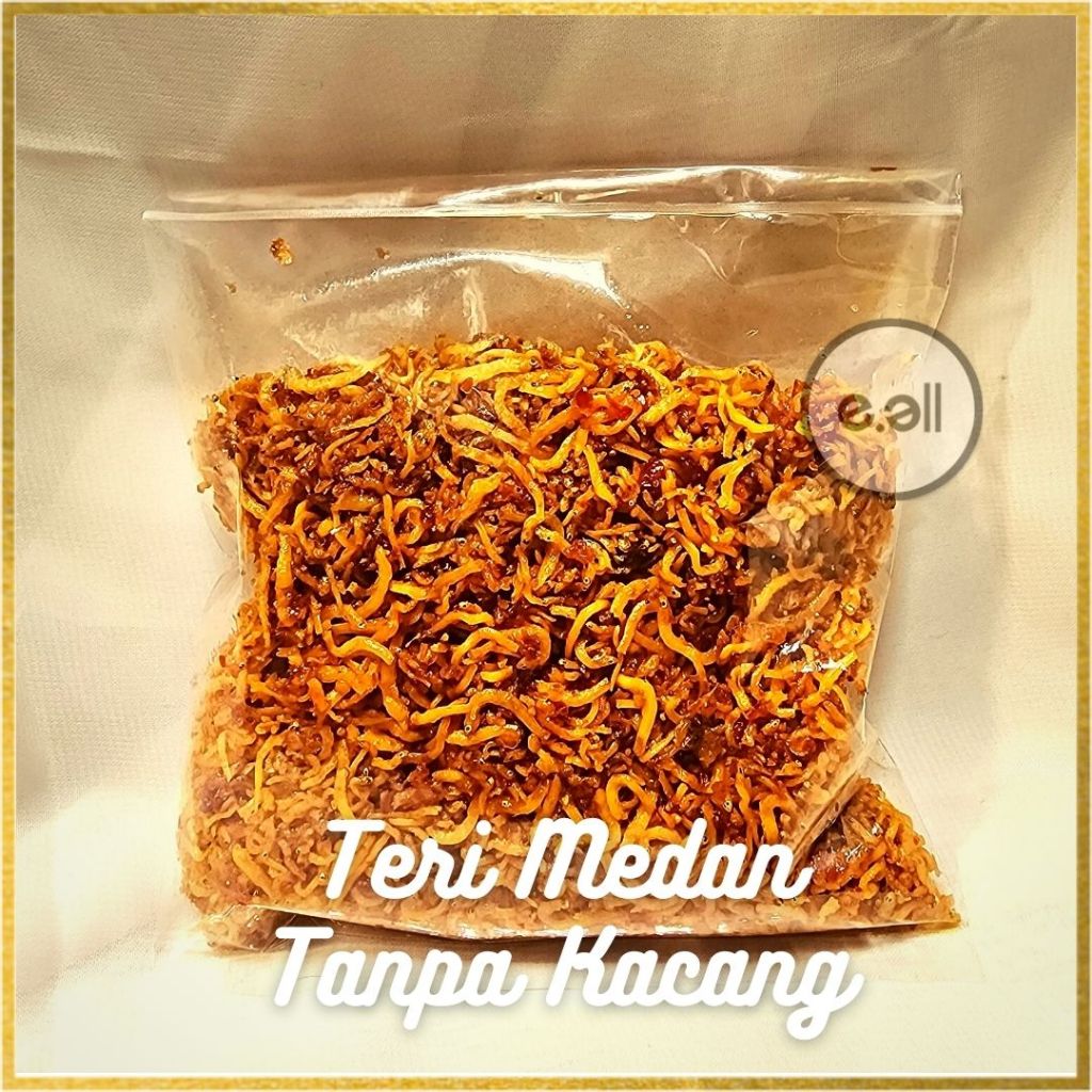 

[PO] Teri Medan Balado Pedas Manis Polos Tanpa Kacang 200gr - cemilan instan enak original