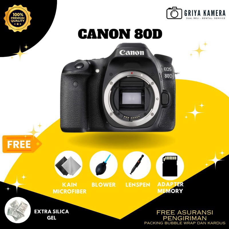 KAMERA CANON EOS 80D BODY ONLY