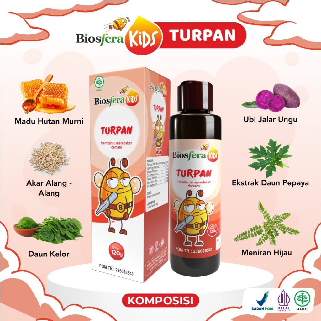 Obat Herbal Menurunkan Panas / Demam Pada Anak Madu Turpan