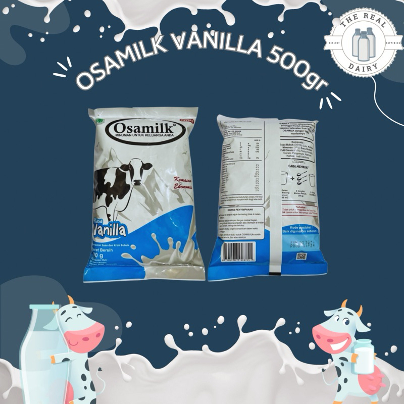 

SUSU OSAMILK VANILLA 500gr