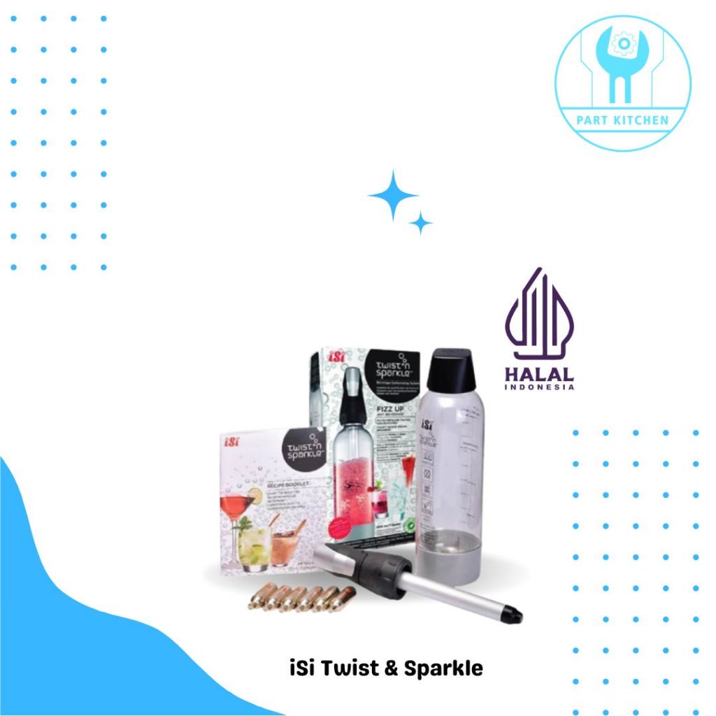 

iSi Twist & Sparkle Kit + lnclude : Bottle & Charger Head #100530