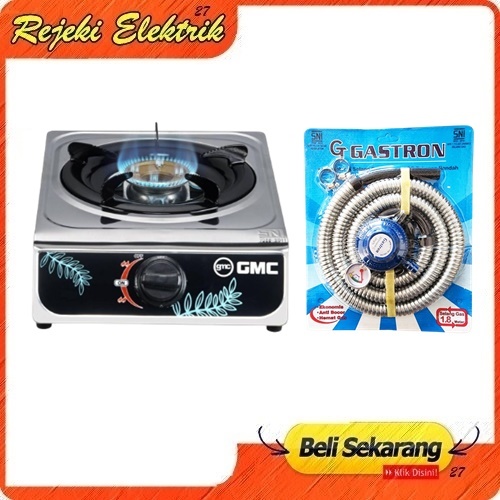 Kompor Gas 1 Tungku GMC Stainless - TERBARU