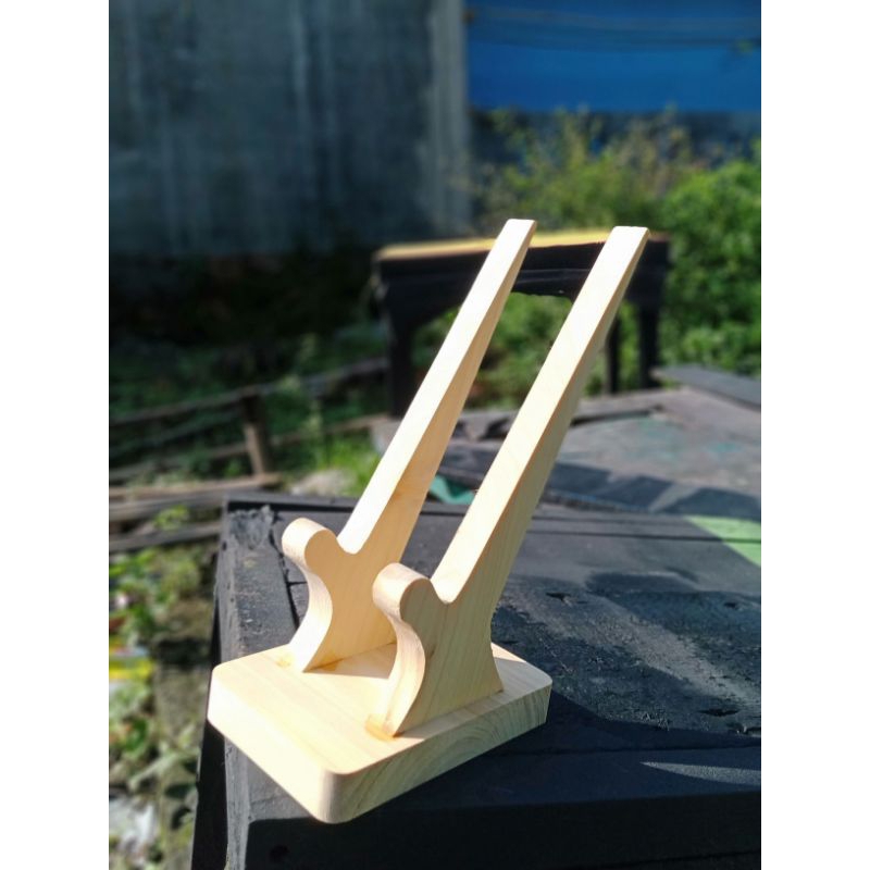 stand hp / holder handphone kayu