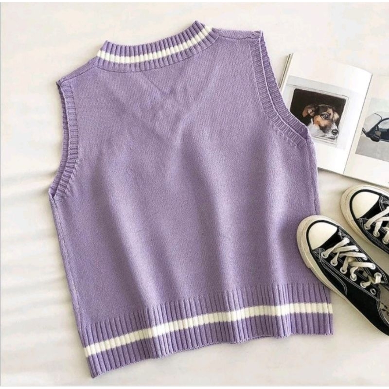 DISKON ROMPI RAJUT (B58) LUARAN BAJU SWEATER KULIAHAN KOREAN STYLE