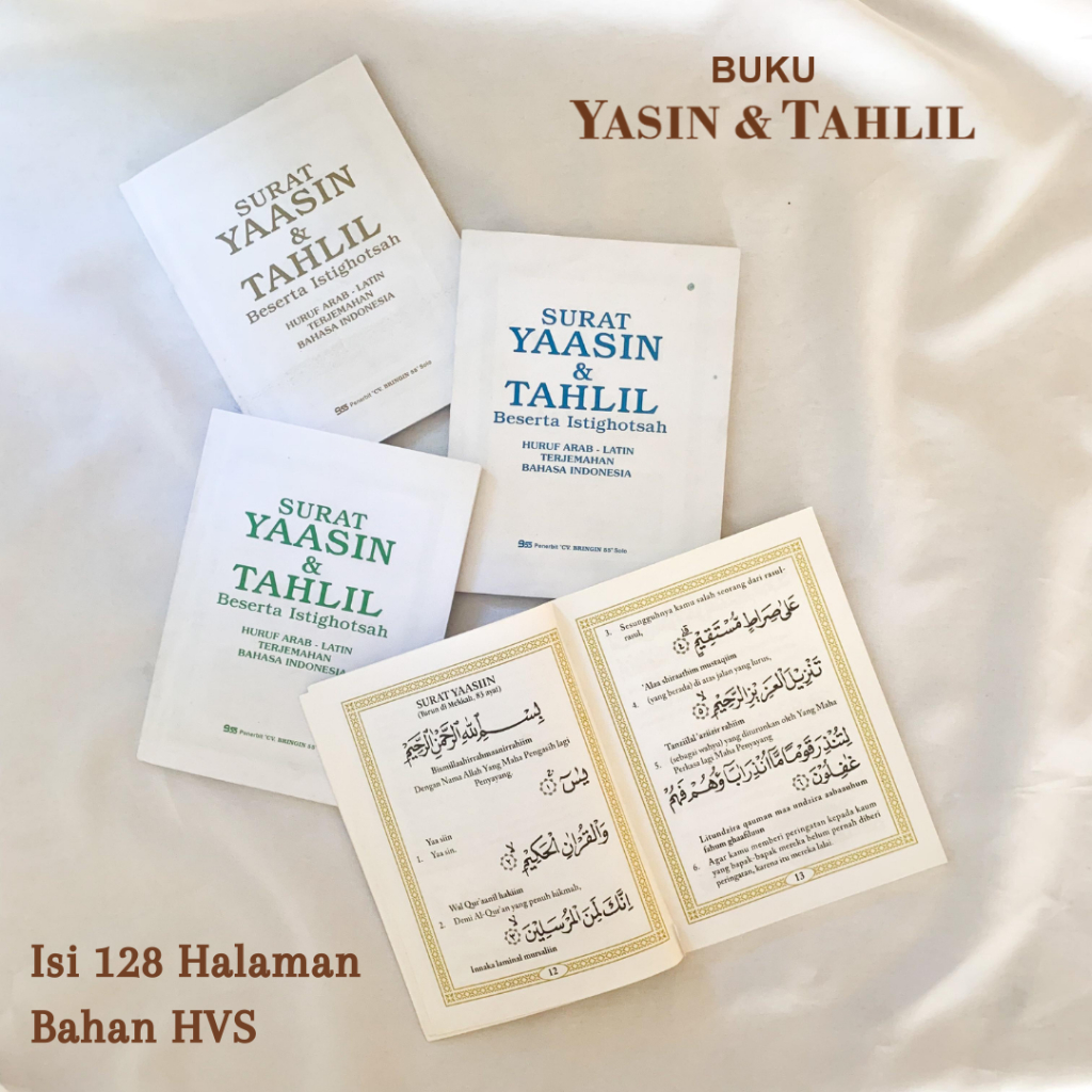 Buku Yasin dan Tahlil Isi 128 Halaman tanpa cover
