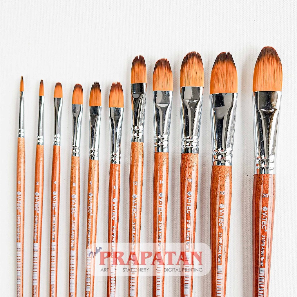 

Kuas Lukis V-TEC 210FB Filbert | V-TEC Paint Brush Filbert