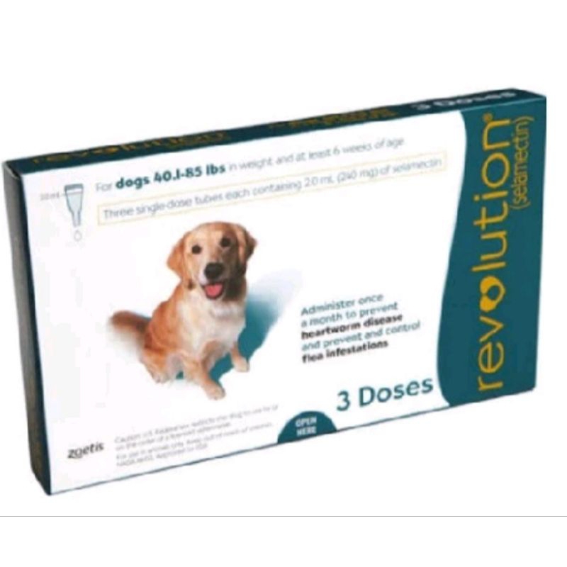 Revolution Teal Dog 240MG ( 1 tube )