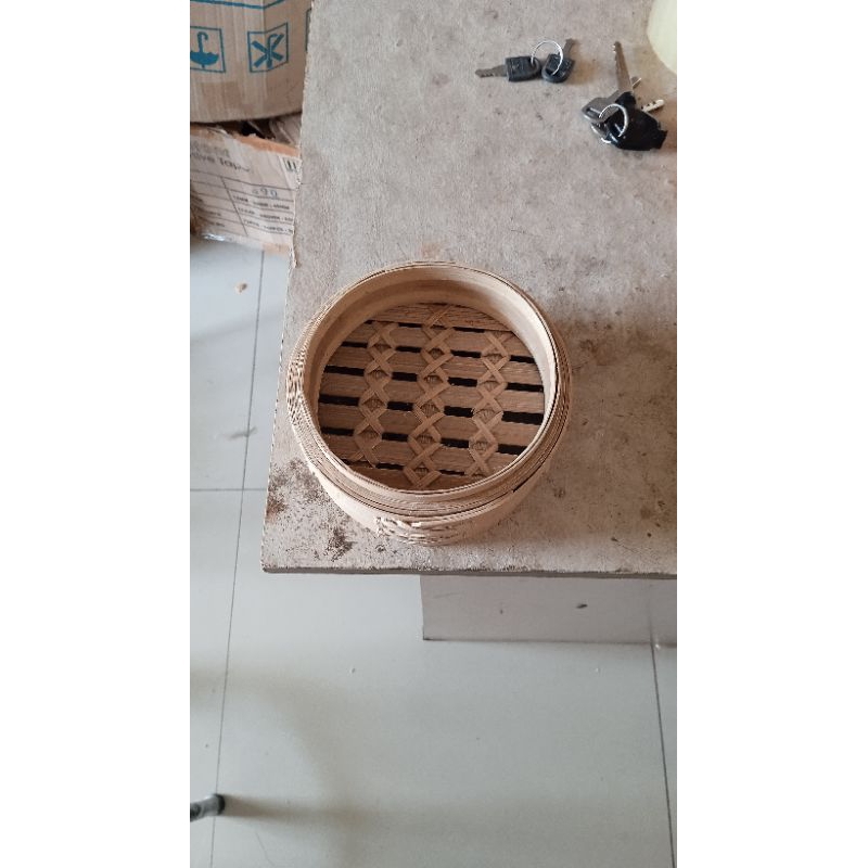 Klakat bambu dimsum model hongkong 13cm