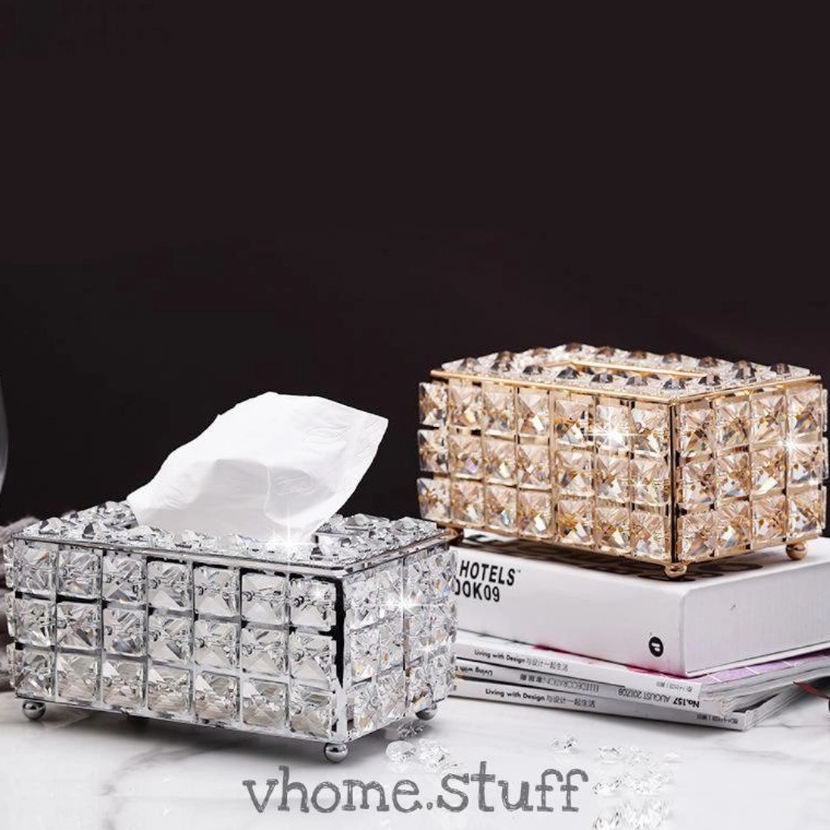 ART D4Q tempat tisu kotak tisu kristal kotak tisu gold tempat tisu gold tempat tisu kristal