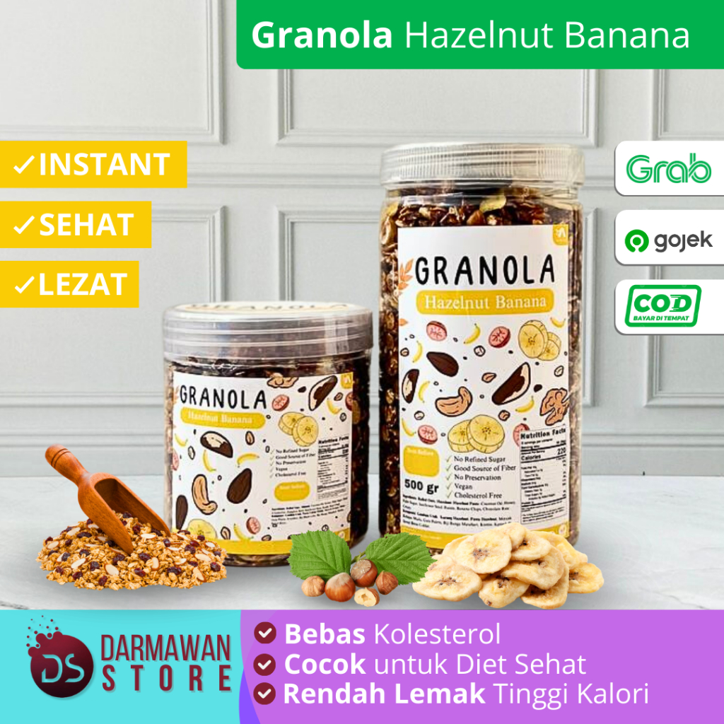 

Granola Hazelnut Banana / Granola / Sereal Granola