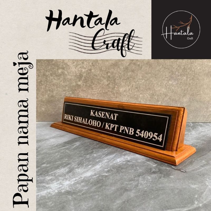 

papan nama | name plate | akrilik hitam | kayu jati