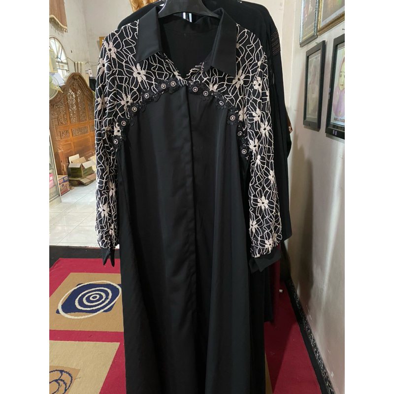 new abaya lokal bahan fursan / gamis fursan new