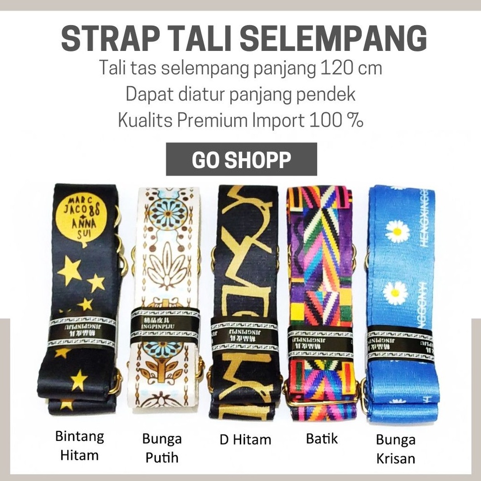 Strap Tas Selempang Import  Tas Tali Selempang Strap Panjang Sling Longstrap Fashion TL1 ART R8V5