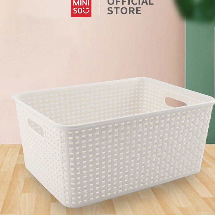 HJ6 MINISO Keranjang Penyimpanan Serbaguna Keranjang Susun Keranjang Make Up Kosmetic Serbaguna Kera