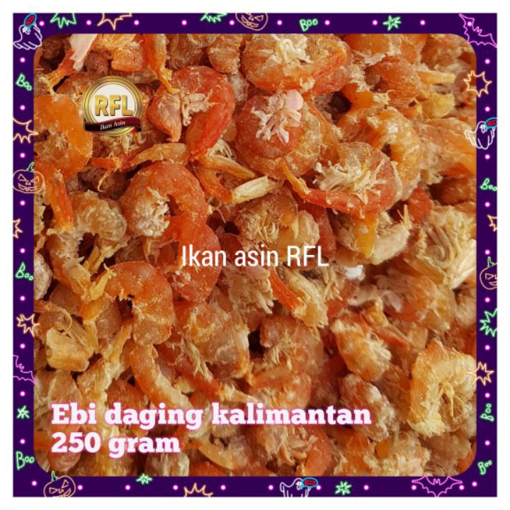 

HJ6 ebi kering super udang ebi daging 25 gram KALIMANTAN