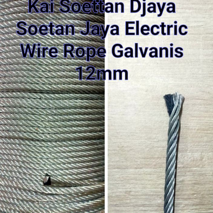 KF7 Sling baja 12mm  kawat baja 12mm  seling baja 12mm  bahan galvanis