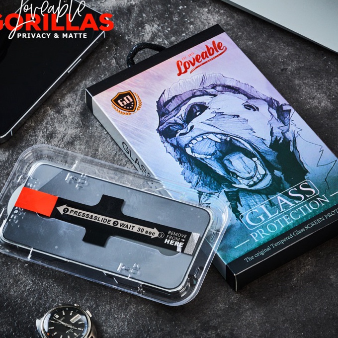 Beli  PRIVACY  MATTE  gorilla glass screen protector anti fingerprint tempered glass for iphone x xs