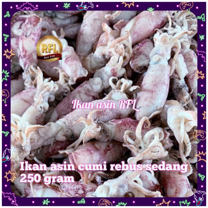 

KF7 ikan asin cumi asin cumi rebus sedang 25 gram