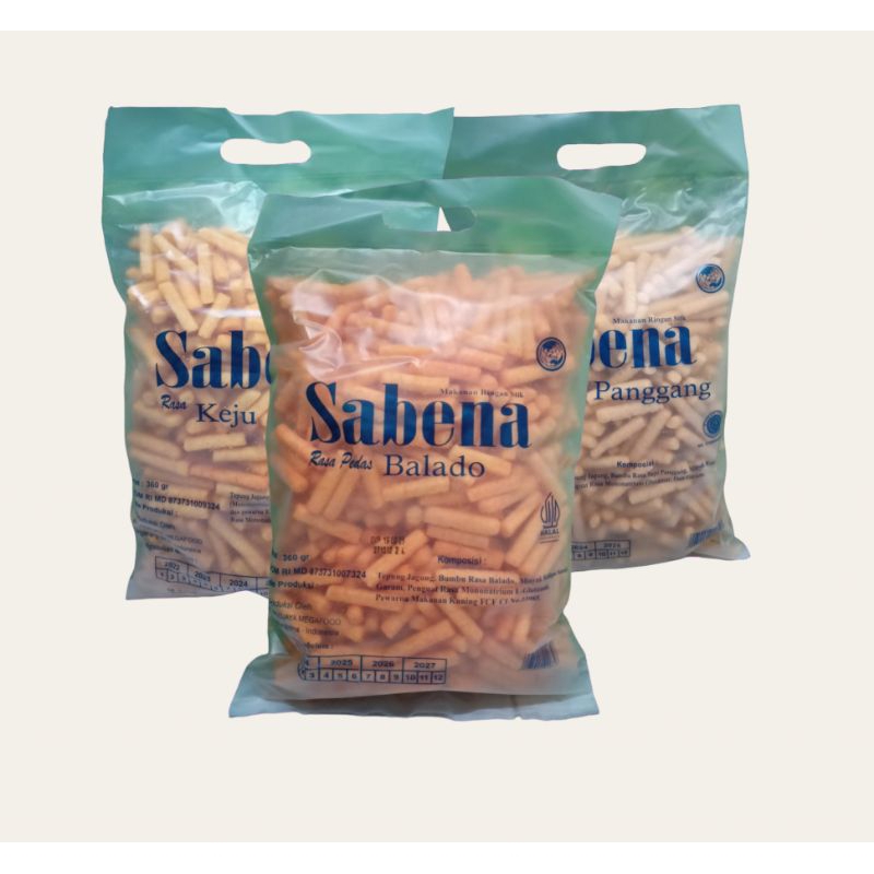 

Snack SABENA - Harga ECERAN berat 360gr - tersedia empat rasa