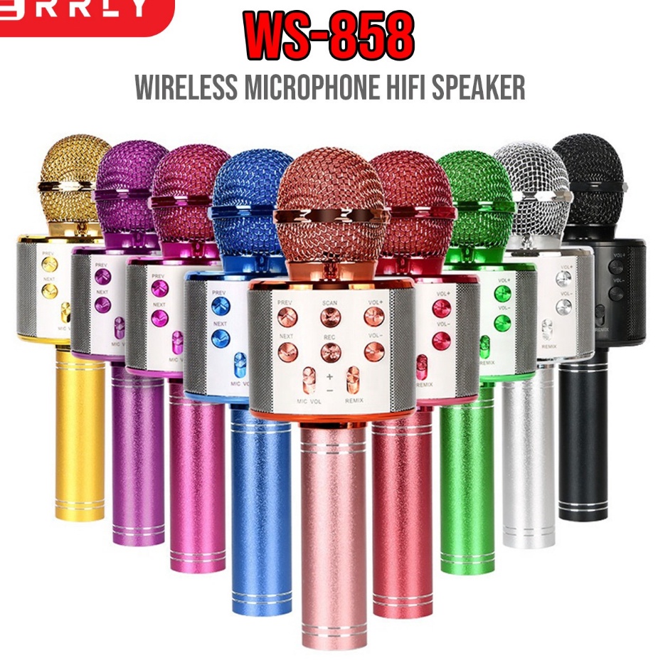 Extra Mic Karaoke Mikrofon Original Wireless Bluetooth Mic Smule ERRLY WSTER WSTER WS858 WS858 WS 85