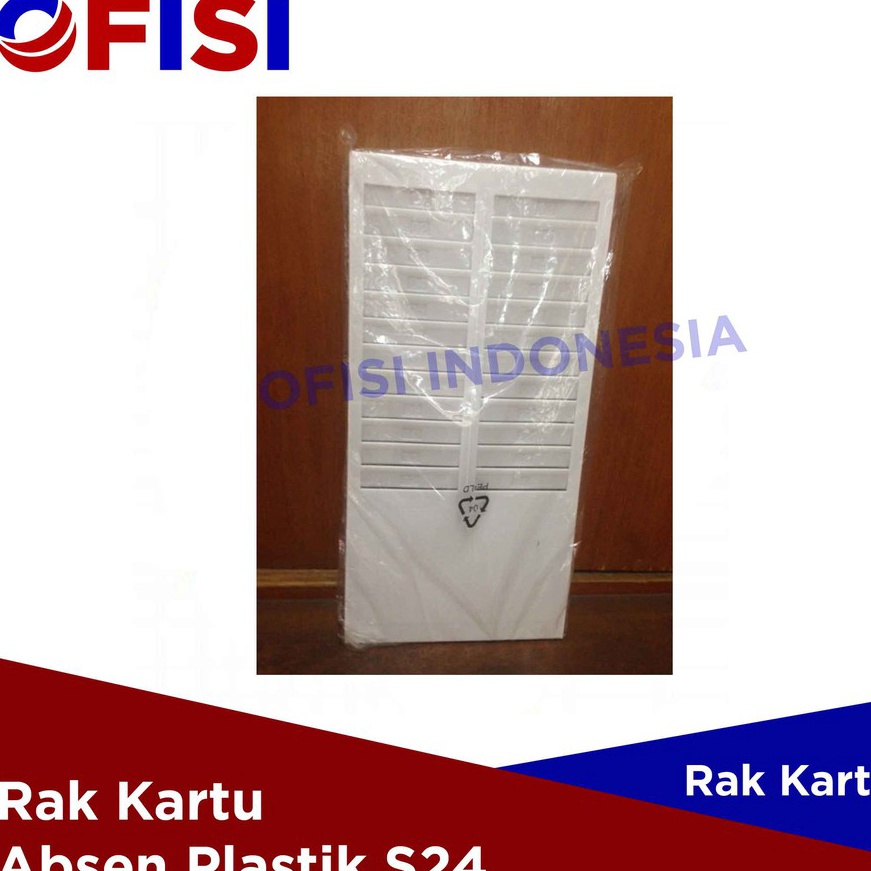 Extra Rak Kartu Absen Plastik S24  rak plastik untuk kartu absen