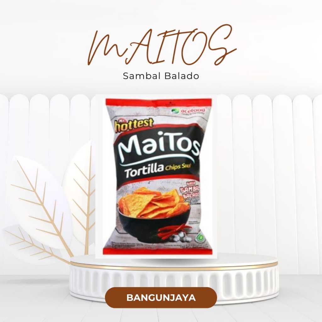 

MAITOS BT21 SAMBAL BALADO PCK 140g MR. HOTTEST SNACK TORTILLA CHIPS