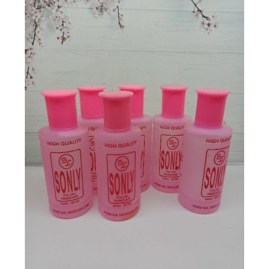 KF7 12 PCS ASETON SONLY  PENGHAPUS CAT KUKU BPOM