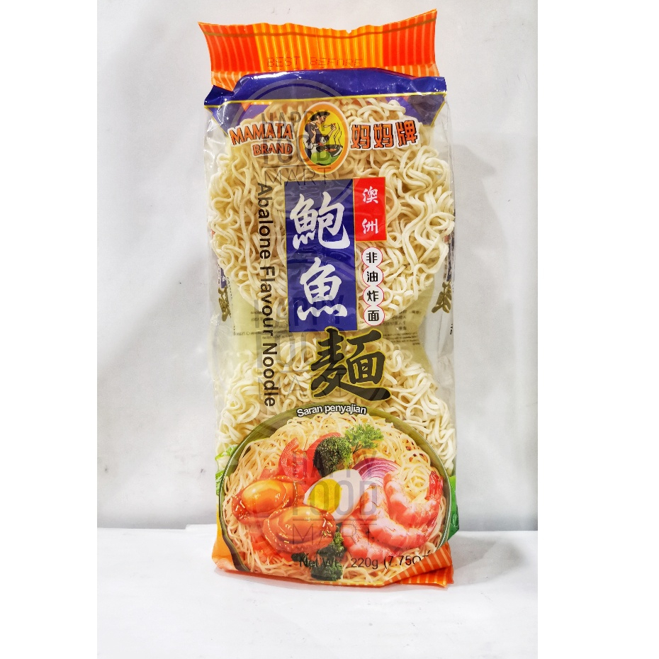 

[BPOM RI] MAMATA ABALONE NOODLE 220 GRAM/MIE KERITING/MI INSTAN/INSTANT NOODLES