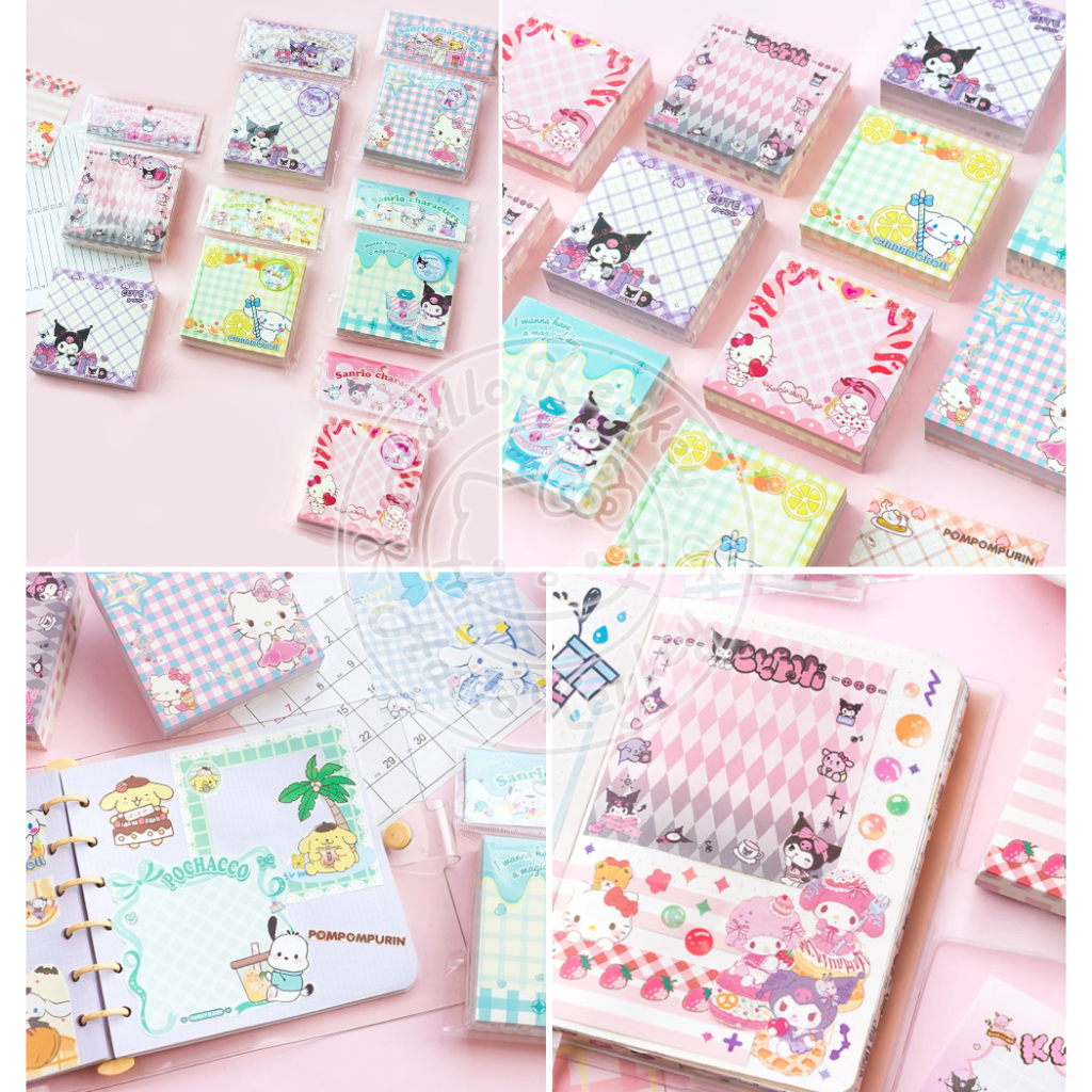 

memo mix kitty melody kuromi cinnamoroll pompompurin pochacco