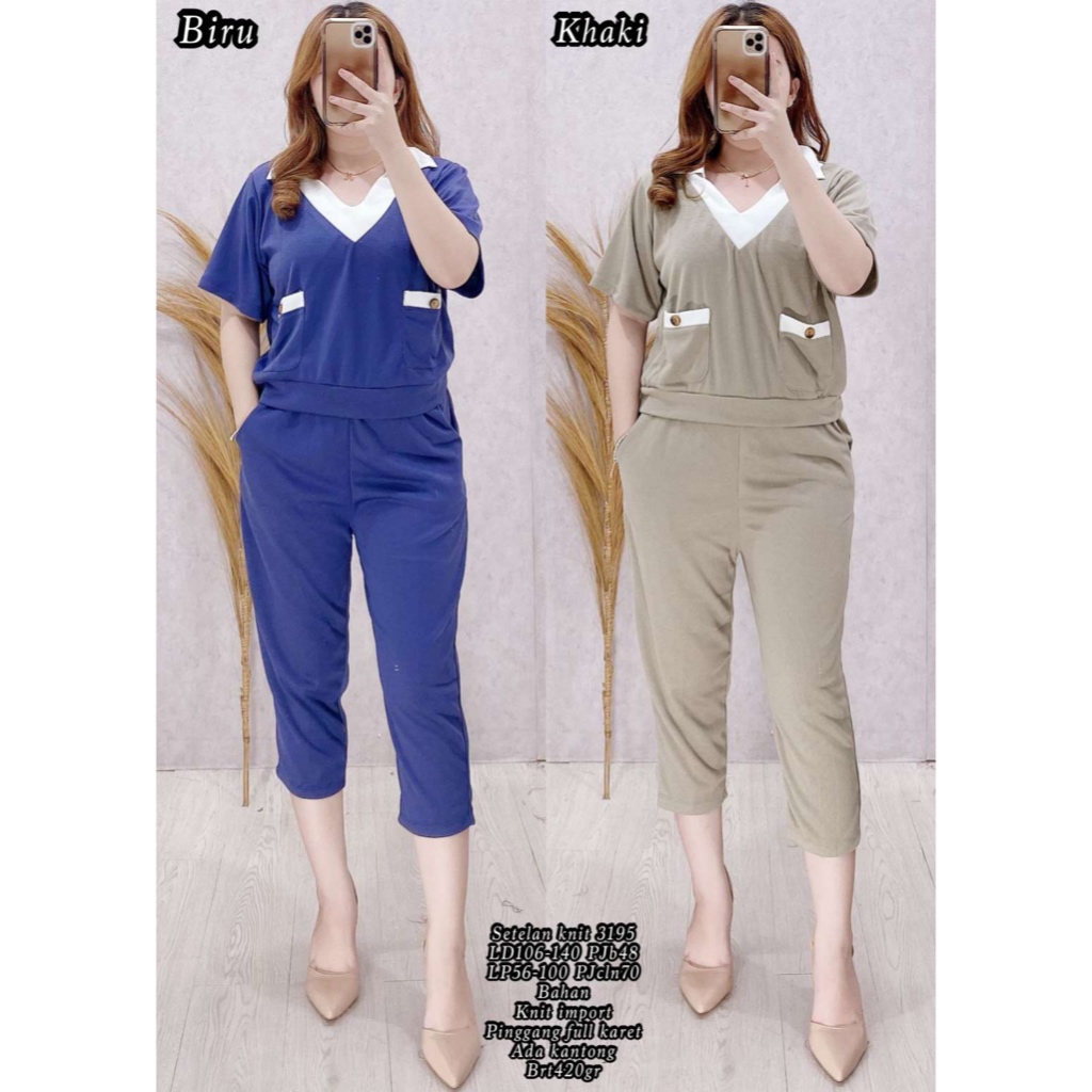 SETELAN KNIT 3195 KNIT IMPORT