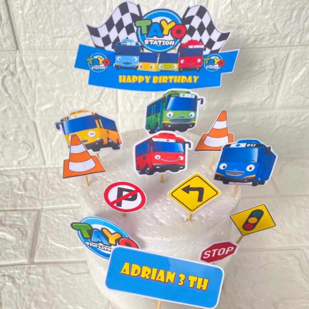 Topper Tayo / Topper Cake Ulang Tahun Tayo