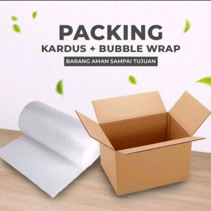 

Ekstra Packing Kardus dan Bubble Wrap