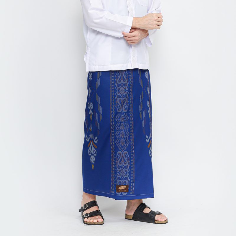 Sarung ATLAS Idaman 555 Kembang Motif BHS SGE SKE Biru