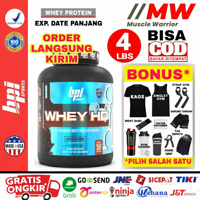BPI Whey HD 4 Lbs BPI Sport Whey HD 4 Lbs Susu Whey Protein 4Lbs 4 Lbs 4Lb 4 Lb Suplemen Fitness