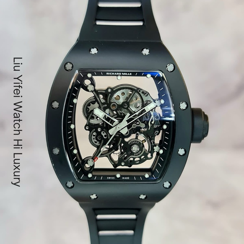 Richard Mille 055 Bubba Watson RM 055 BBRF Titanium And Black Ceramic Fullset