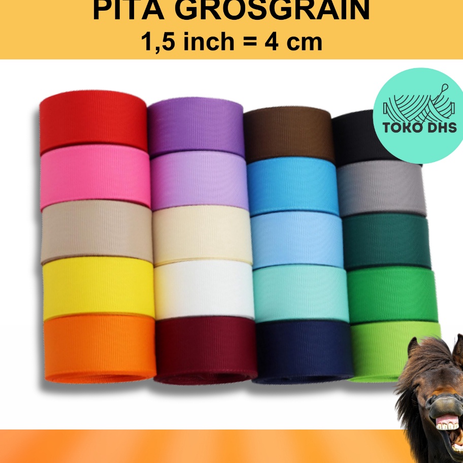 

Raih diskon spesial sebelum habis pita grossgrain 1 12 inch 4cm per roll 2 yard 185 m grosgrain