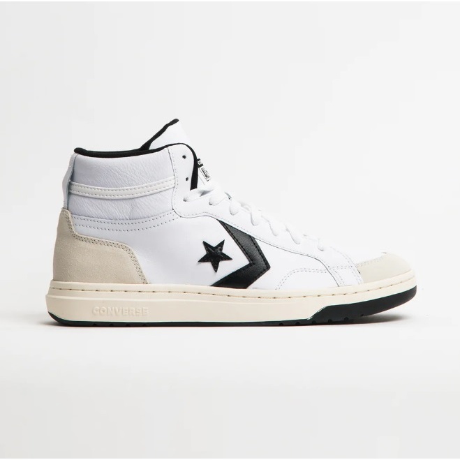 Converse Pro Blaze V2 Classic Leather Suede Vintage Mid White Black