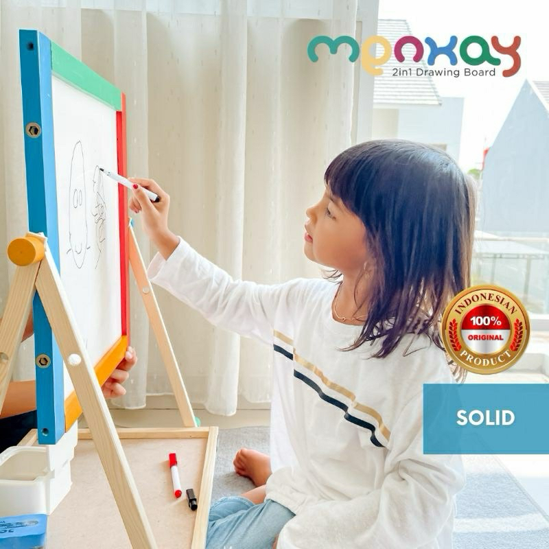 

Papan Tulis Anak Magnetic Warna Solid 2 Sisi (Hitam dan Putih)