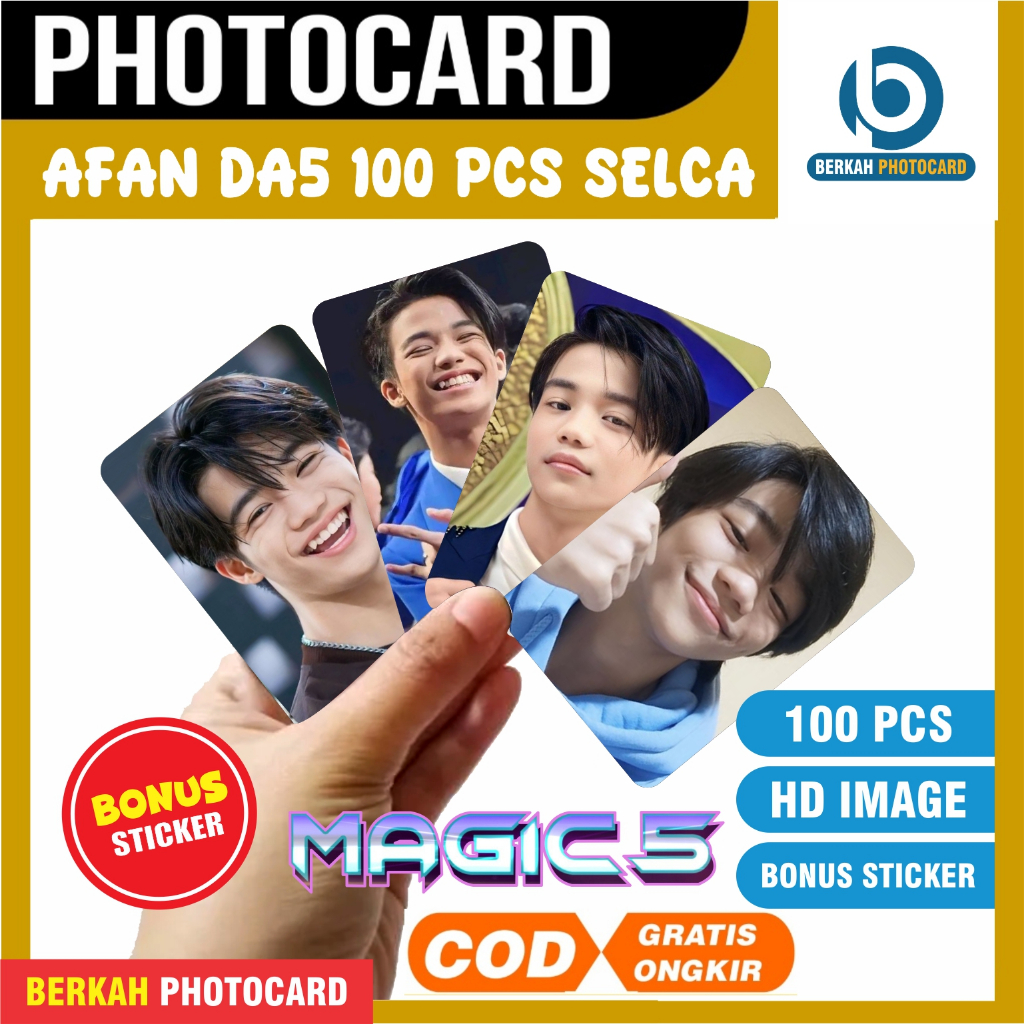 Photocard Afan magic 5 100 Pcs Selca  COD