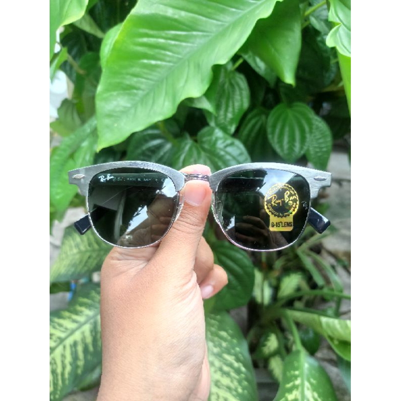 Kacamata vintage merk R4y-b4n Clubmaster RB3507 138/M8 Italy