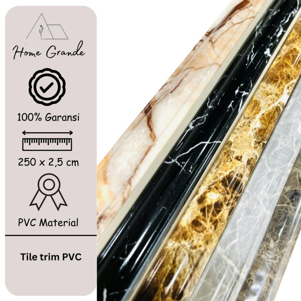 {FREEONGKIR} GAN TILE TRIM PVC / KUKU MACAN/CORNER TRIM/BON BON PVC PROMO