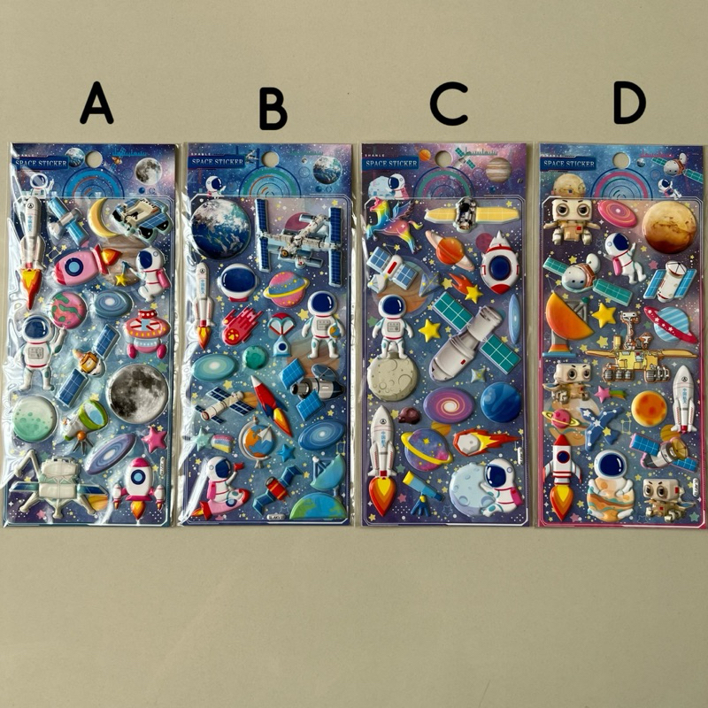 

Stiker Timbul Lucu Premium Motif Space Astronaut