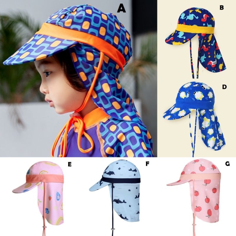 TOPI RENANG ANAK/TOPI PANTAI/BABY SWIMMING CAP/BABY HAT