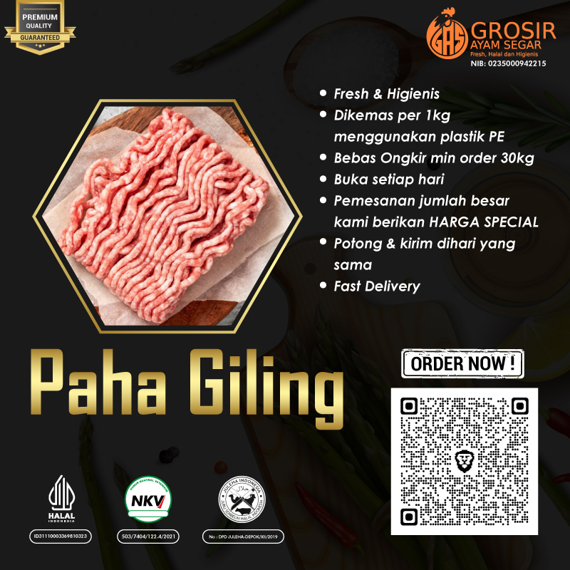 

Daging Ayam Giling Paha Tanpa Kulit 1Kg