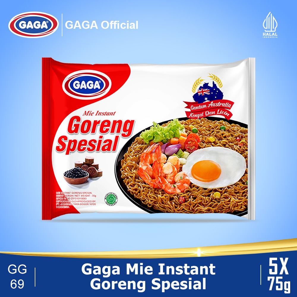 

GAGA Mie Goreng Special 75g 5 pcs (GG69)