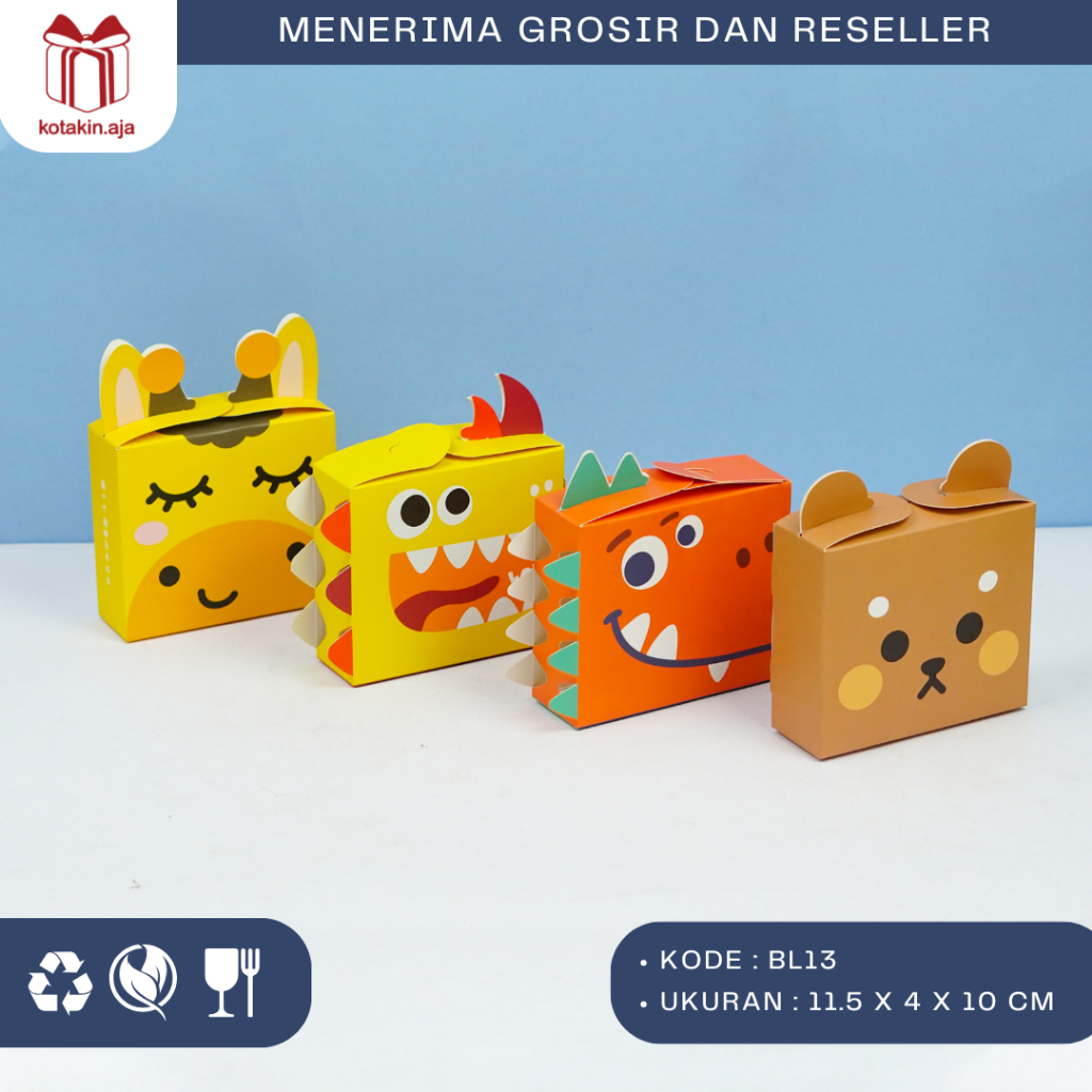 

Kotak Souvenir Anak / Box Hampers Anak / Goodiebag Souvenir Anak / Kotak Permen Anak I BL13