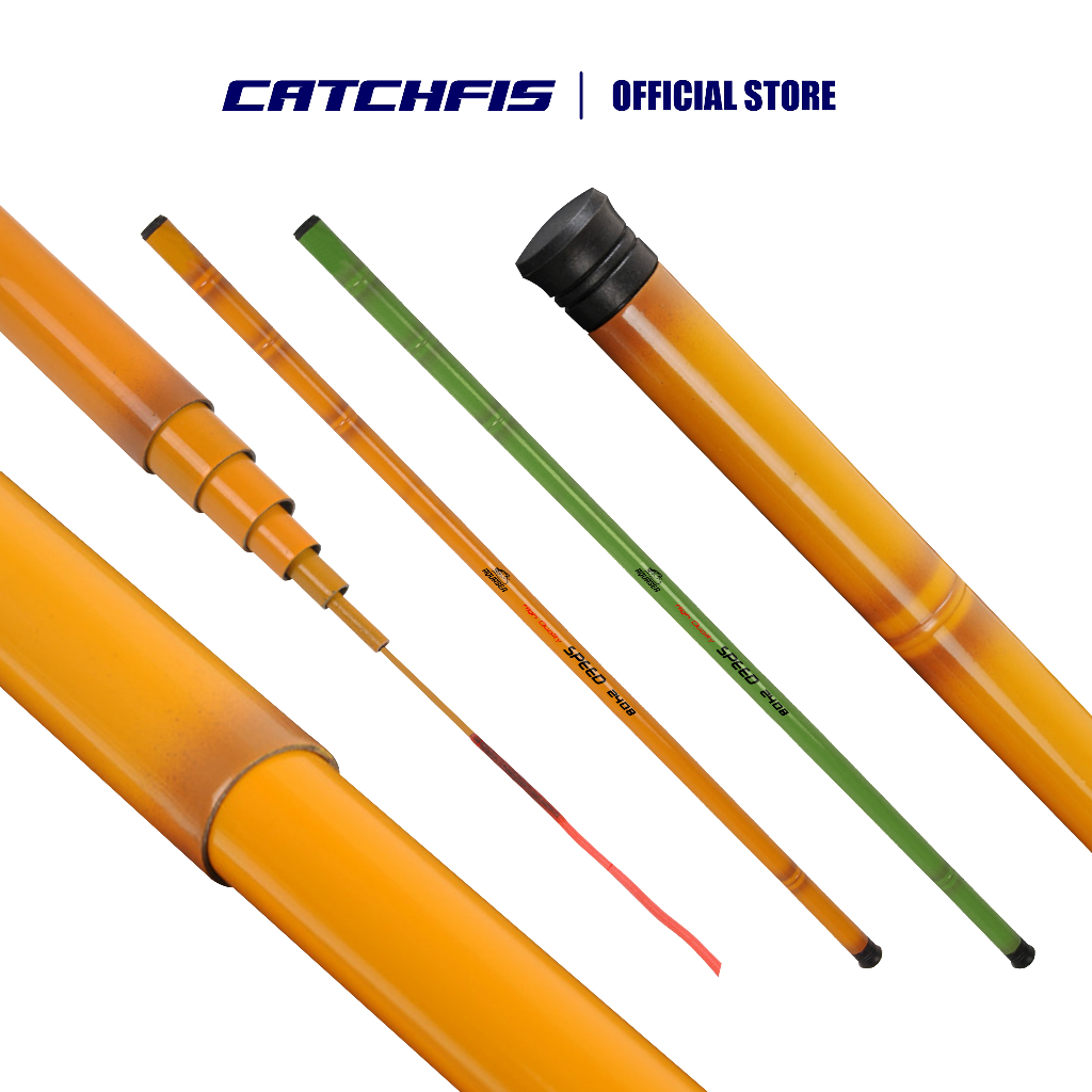 Catchfis - JORAN TEGEK SPEED JORAN PANCING ANTENA CARBON MEDIUM ACTION UKURAN 1.8M - 4.5M JORAN PANC