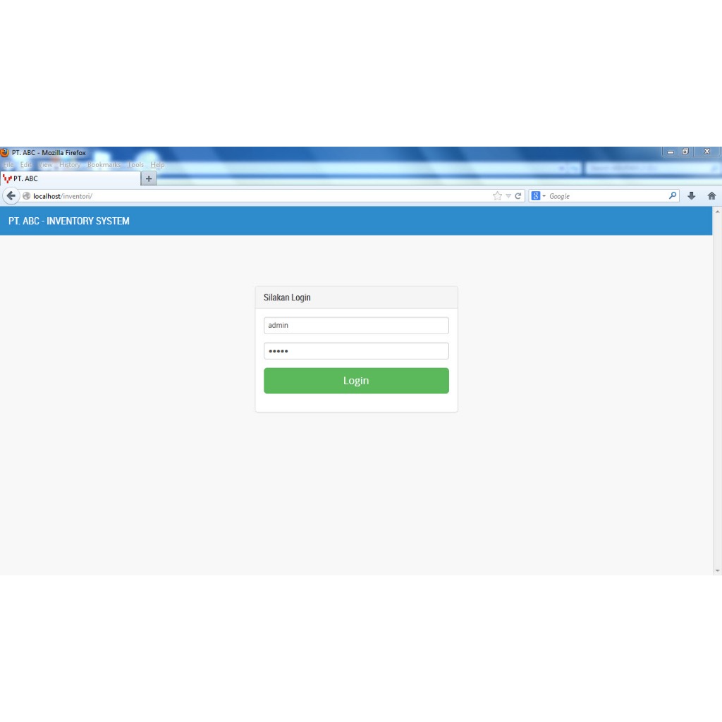 Software Inventory Sederhana untuk Mengelola Bahan Baku
